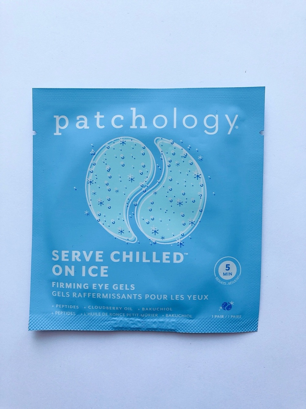 5/$20 Patchology Serve Chilled On Ice Firming Eye Gels mask